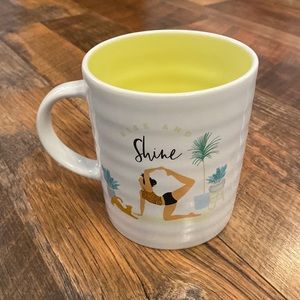 NWOT Fig and Fern rise and shine yoga coffee mug